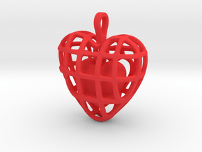 Touch Of The Heart Pendant in Red Processed Versatile Plastic
