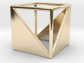 CUBE Nº 2 RING in 14K Yellow Gold: 7 / 54