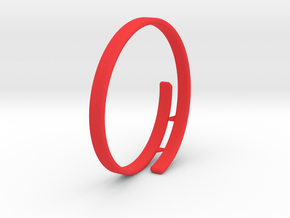 Bag Bracelet in Red Processed Versatile Plastic: Medium
