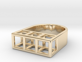 STRUCTURE Nº 3 RING in 14K Yellow Gold: 7 / 54