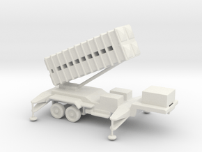 1/200 Scale Patriot Missile Launcher Trailer in White Natural Versatile Plastic