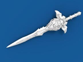 Warcraft Storm Guard sword in Tan Fine Detail Plastic