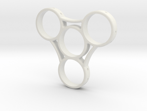 Triad - Fidget Spinner in White Natural Versatile Plastic