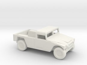 1/200 Scale M998 Humvee Soft Top in White Natural Versatile Plastic