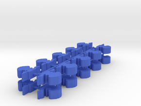 Game Piece, Explorer Fed Station, 20-set in Blue Processed Versatile Plastic