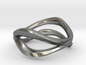 Dual Ring in Polished Silver: 5 / 49