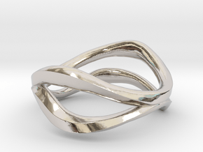 Dual Ring in Rhodium Plated Brass: 5 / 49