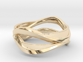 Full Dual Ring in 14k Gold Plated Brass: 5 / 49