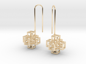 STRUCTURE Nº 2 EARRINGS in 14K Yellow Gold