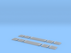 N Gauge Polymer Anti-trespass Panels Setrack 55 in Smooth Fine Detail Plastic: 1:148