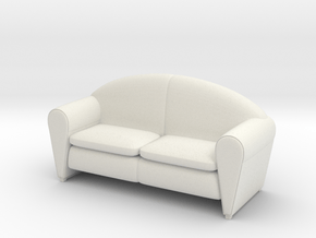 Sofa 1/18 002 in White Natural Versatile Plastic: 1:18