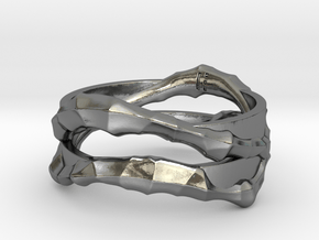 Full Dual Voronoi Ring in Polished Silver: 5 / 49