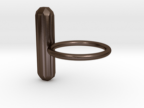 Nova Ring in Polished Bronze Steel: 8 / 56.75