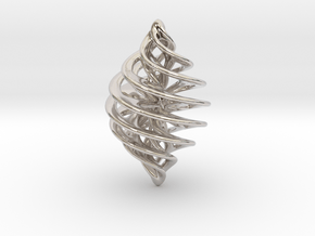 Entanglement Bauble in Rhodium Plated Brass