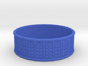 Tardis Ring, 18mm in Blue Processed Versatile Plastic