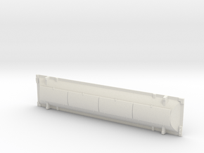 HO 1/87 railroad gondola hood #4 (170mm x 37mm) in White Natural Versatile Plastic