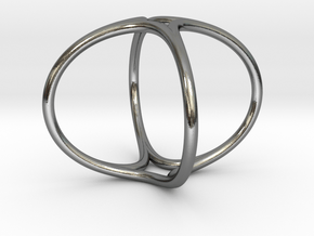 Ring The Hula Hoop II /size 6 US (16.5mm diameter) in Polished Silver