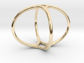 Ring The Hula Hoop II /size 6 US (16.5mm diameter) in 14K Yellow Gold