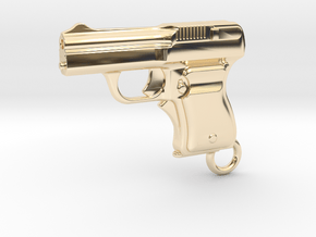 Schwarzlose Gun 1909 Keychain in 14K Yellow Gold
