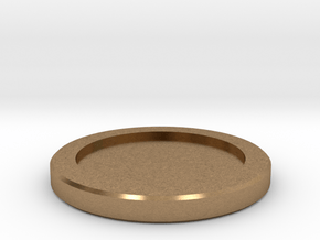 Coin in Natural Brass