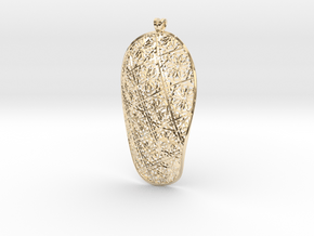 Mashrabiya pendant in 14K Yellow Gold