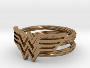 Wonder Woman Ring With Lasso Size 6 in Natural Brass: 6 / 51.5