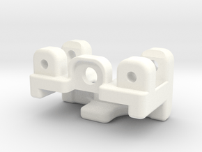 E-Revo Double Bracing Mount (Rear) in White Processed Versatile Plastic