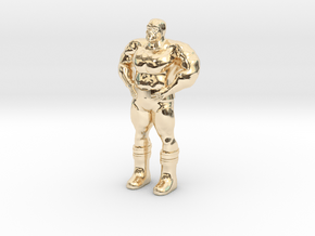 Thanoseid custom Heroclix in 14k Gold Plated Brass