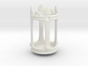Lantern Crown Miniature in White Natural Versatile Plastic