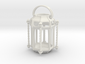  Lantern Octagon Oriental Medival Ironwork: Miniat in White Natural Versatile Plastic