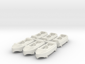 Flume Boats from Hershey Park in White Natural Versatile Plastic