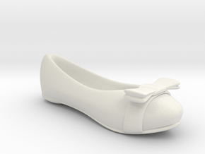 Yellow Flat Shoe / Pumps in White Natural Versatile Plastic