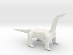 Long Neck Monster Alien in White Natural Versatile Plastic: Small