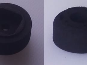 Adaptator for Integy steering wheel for Sanwa M12  in Black Natural Versatile Plastic
