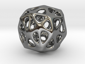 Organic Sphere in Polished Silver