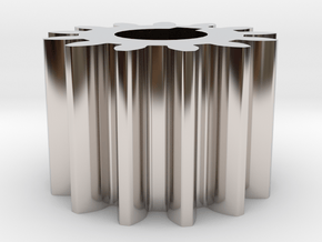 Cylindrical gear Mn=1 Z=13 AP20° Beta0° b=10 HoleØ in Platinum