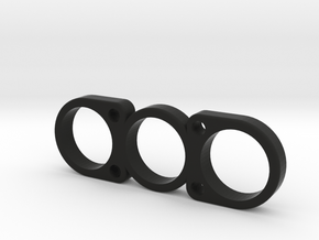 The Nnela - Fidget Spinner in Black Natural Versatile Plastic