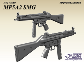 1/12+ MP5A2 SMG in Smoothest Fine Detail Plastic: 1:12