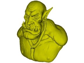 1/9 scale Orc daemonic creature bust B in Tan Fine Detail Plastic