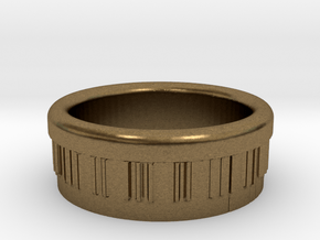Piano Ring Ø0.805 inch - Ø20.44 mm in Natural Bronze