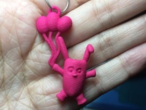 Balloon Bunny in Pink Processed Versatile Plastic