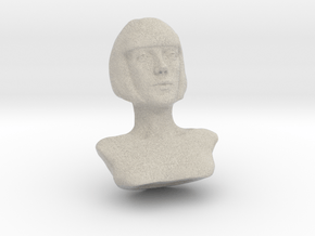 Woman with Short Hair  in Natural Sandstone
