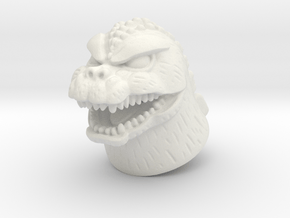 Showa Godzilla Minimate head in White Natural Versatile Plastic
