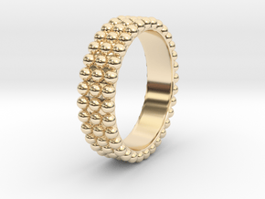 Ring with ball in 14K Yellow Gold