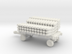 1/144 Scale  Scale SonoBouy Cart Loaded in White Natural Versatile Plastic