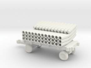 1/144 Scale SonoBouy Cart Empty in White Natural Versatile Plastic