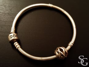 Geometric Charm (for Pandora bracelet) in Polished Silver