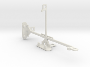 HTC Desire 825 tripod & stabilizer mount in White Natural Versatile Plastic