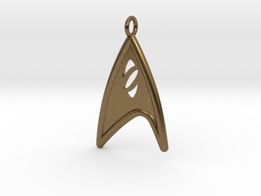 Starfleet Science Badge pendant in Natural Bronze