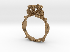Fashion Ring in Natural Brass